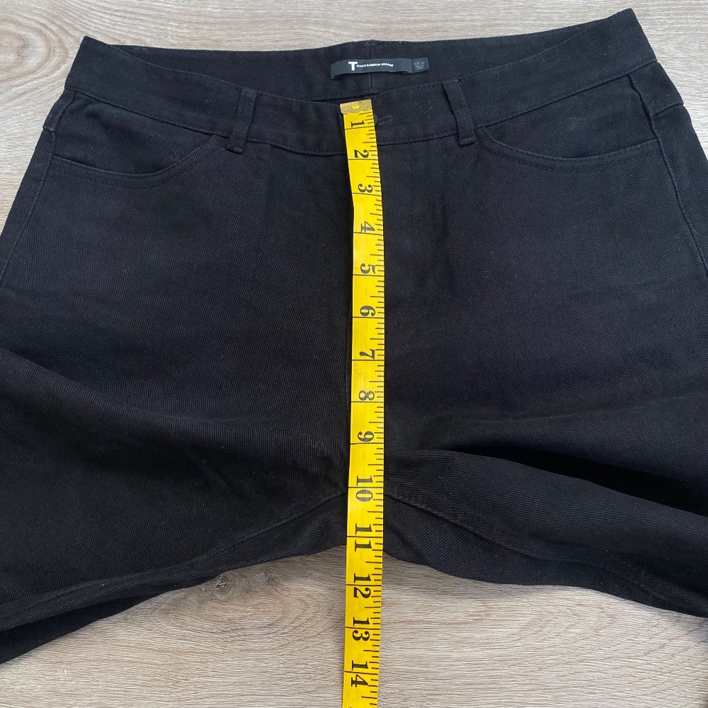 T Alexander Wang Black Cotton Lambskin Leather Pocket Jeans Women's Size 30x30 - Picture 8 of 12